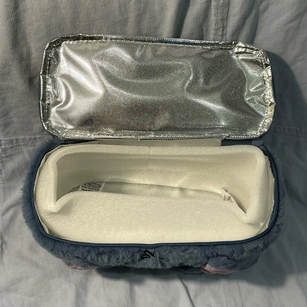 NEW Walt Disney Parks Plush Embroidered Makeup Bag Cosmetics‎ Case - Stitch